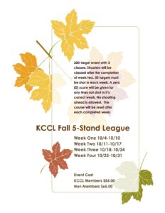 KCCL Fall League for 5-stand
