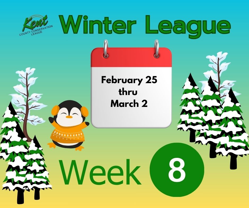 Week 8 of Winter League is February 25th through March 2nd